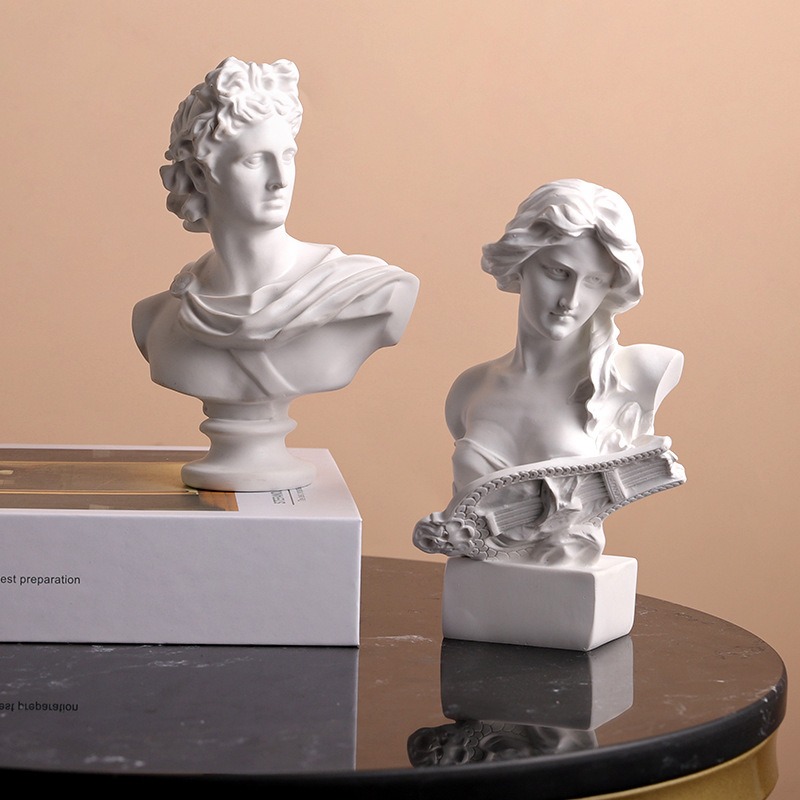 Resin Art Studio - Estátua Nórdica Grega em Resina: Figuras