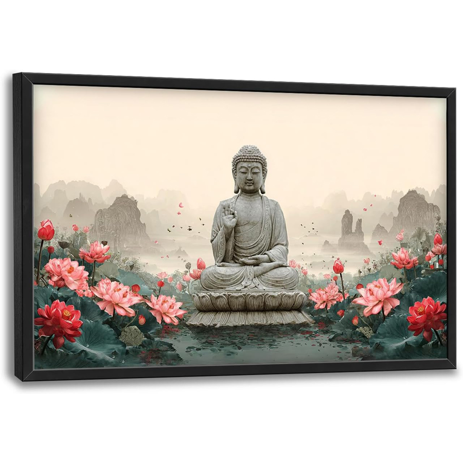 Resin Art Studio - Estátua Grande de Buda em Mosaico