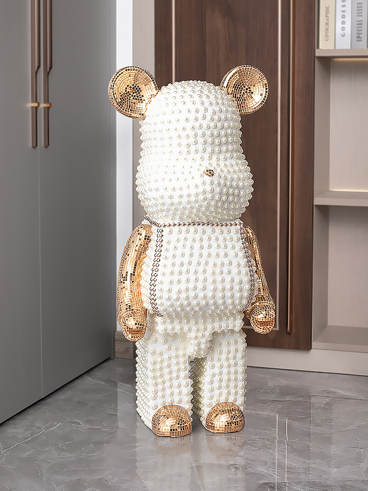 Resin Art Floor - Urso dos desenhos animados ornamento decoração