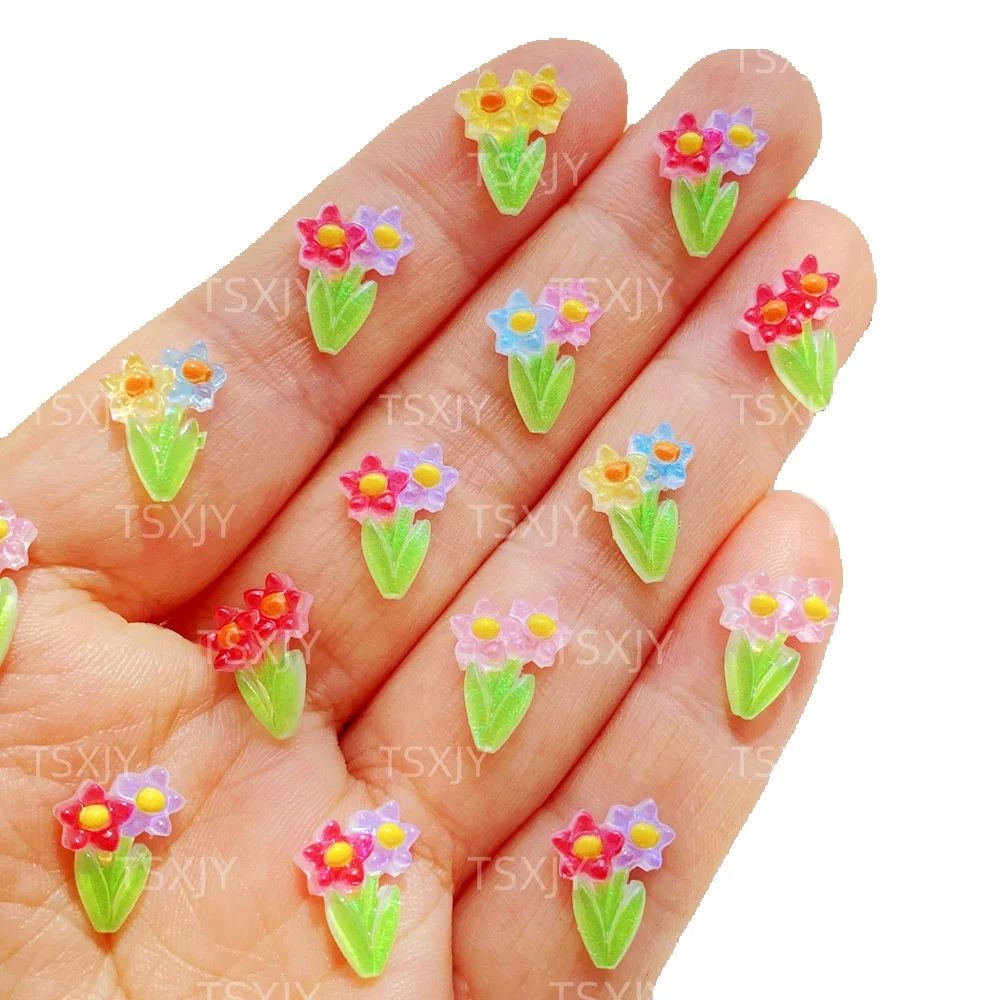Resin Art Design For Wedding - 50 peças de mini flores estreladas