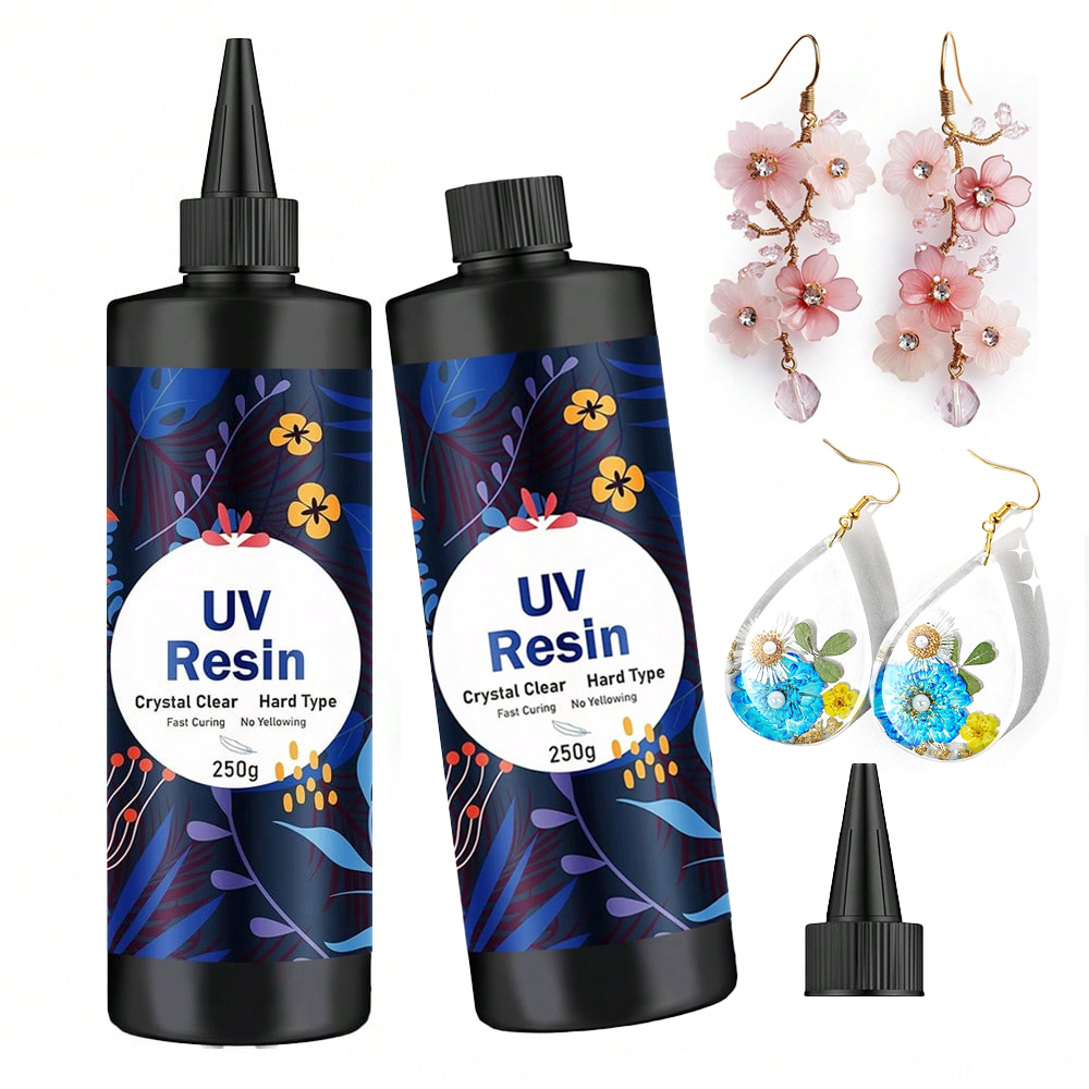 Resin Art Uv - Resina UV Transparente Dura de 250g/500g,