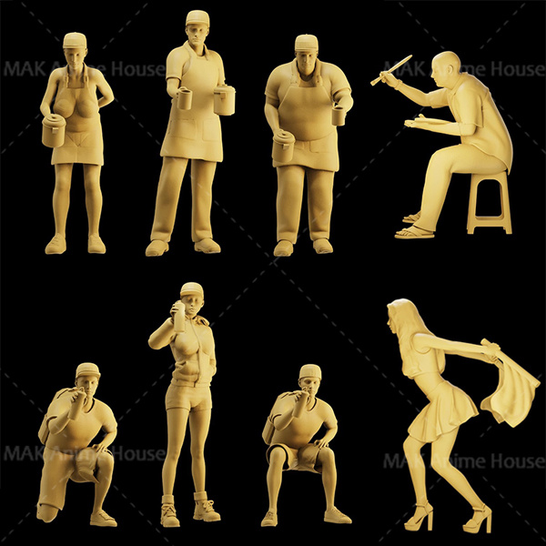Resin Art Watch - Miniaturas sem pintura 1/64 rua graffiti