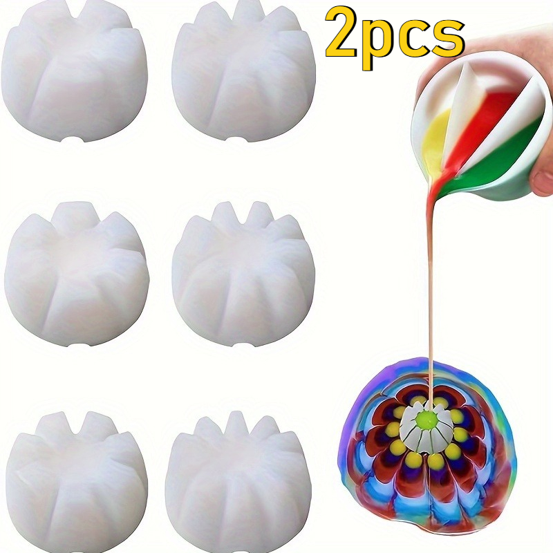 Resin Art Pouring - Conjunto de 2 Copos Inclináveis para
