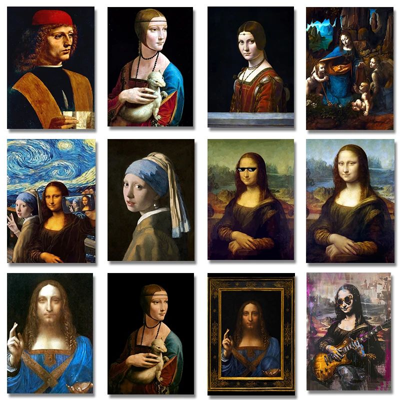 Resin Art Work - Pintura Diamante Leonardo Da Vinci: Salva-Tudo,