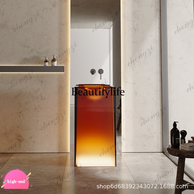 Resin Art Floor - Lavatório de resina transparente R134, lavatório