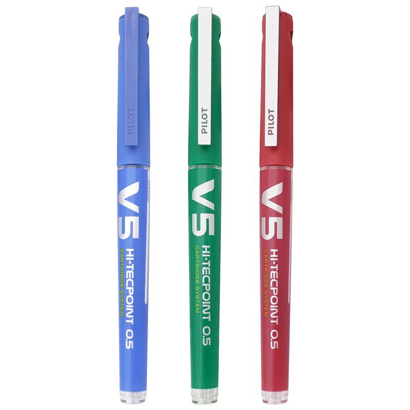 Caneta de ponta de rolo cabeça - Pilot Pen V5 avaliação e preço