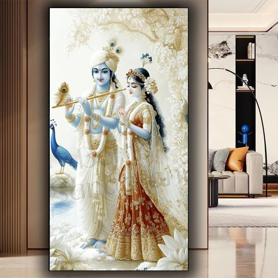 Senhor indiano radha krishna c - Resin Art Radha Krishna avaliação e preço