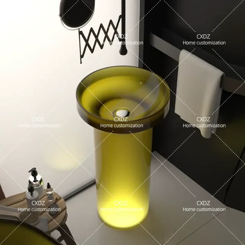 Lavatório Integrado de Chão ao - Resin Art Floor avaliação e preço