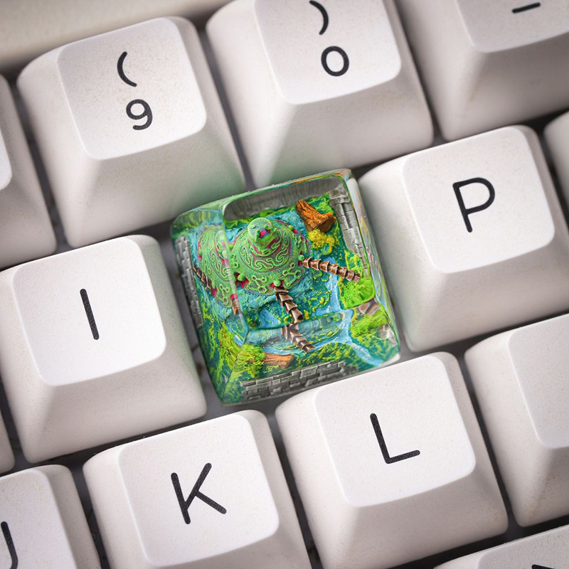 Tecla de Resina com Tema de Or - Resin Art Decor avaliação e preço