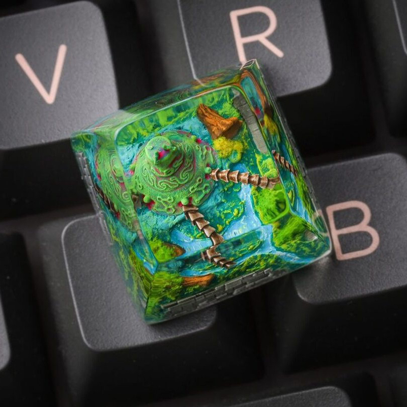 Tecla de Resina com Tema de Or - Resin Art Decor avaliação e preço