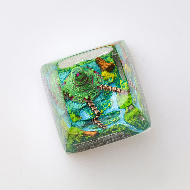 Tecla de Resina com Tema de Or - Resin Art Decor avaliação e preço