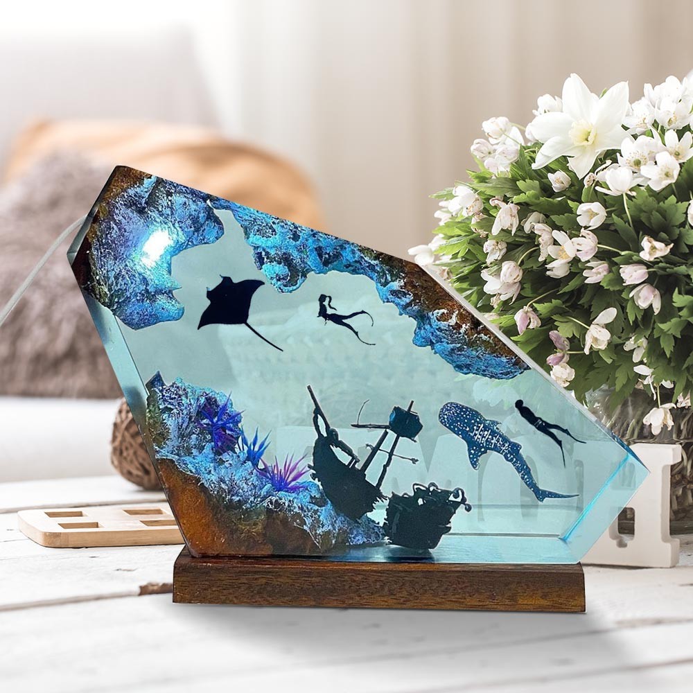 Resina marinha arte de madeira - Resin Art Design For Wedding avaliação e preço