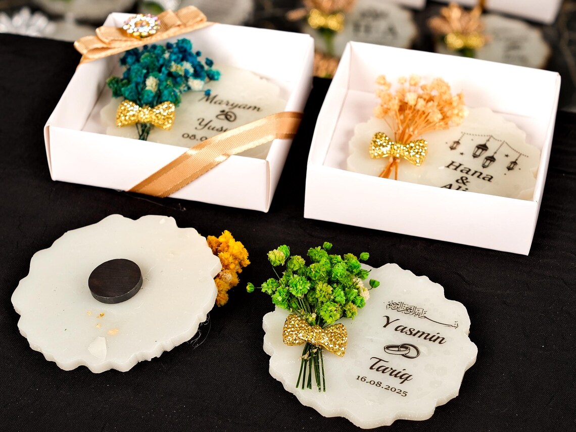 Favor de ímã epóxi de casament - Resin Art Design For Wedding avaliação e preço