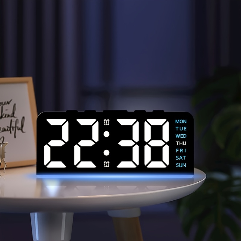 Digital led despertador deskto - Resin Art Watch avaliação e preço