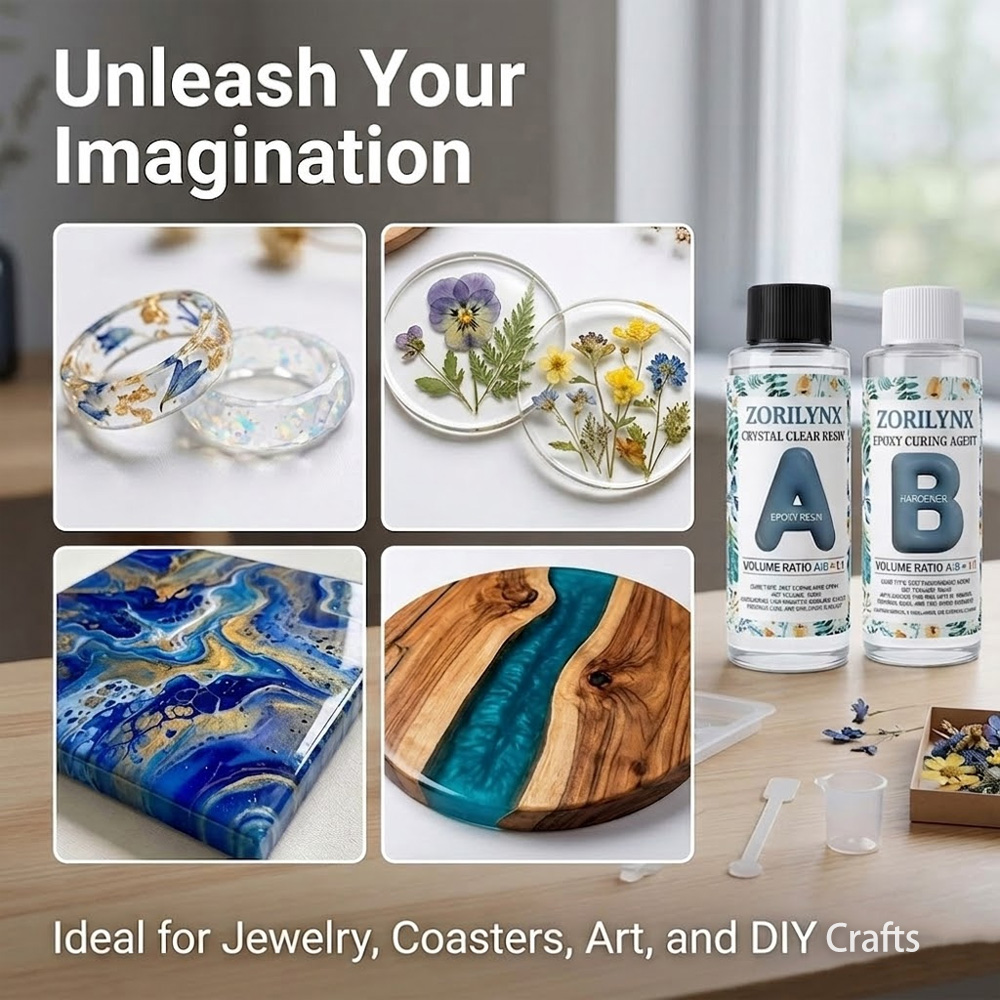 Kit de Resina Epóxi Cristalina - Resin Art Pouring avaliação e preço