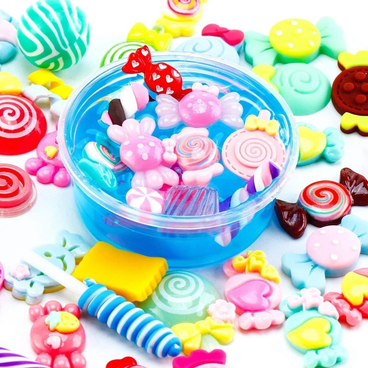 30 pçs aleatório doces slime e - Resin Art Materials avaliação e preço
