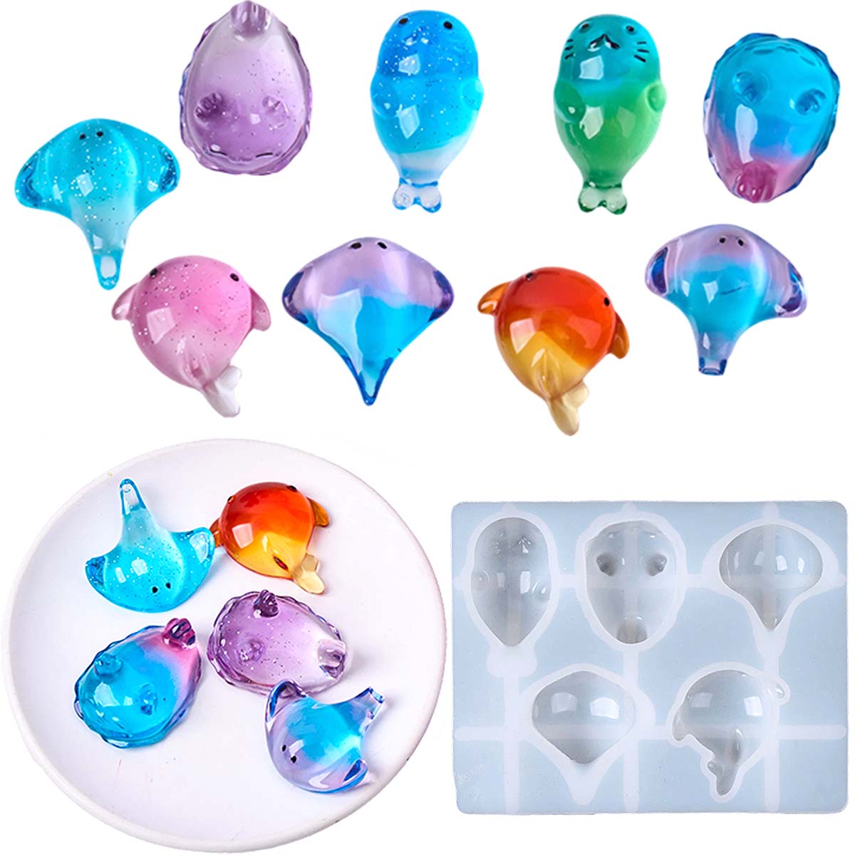 Molde de Silicone 3D de Raia M - Resin Art Mold avaliação e preço