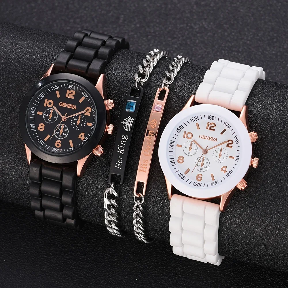 2 pçs conjunto de relógio femi - Resin Art Watch avaliação e preço