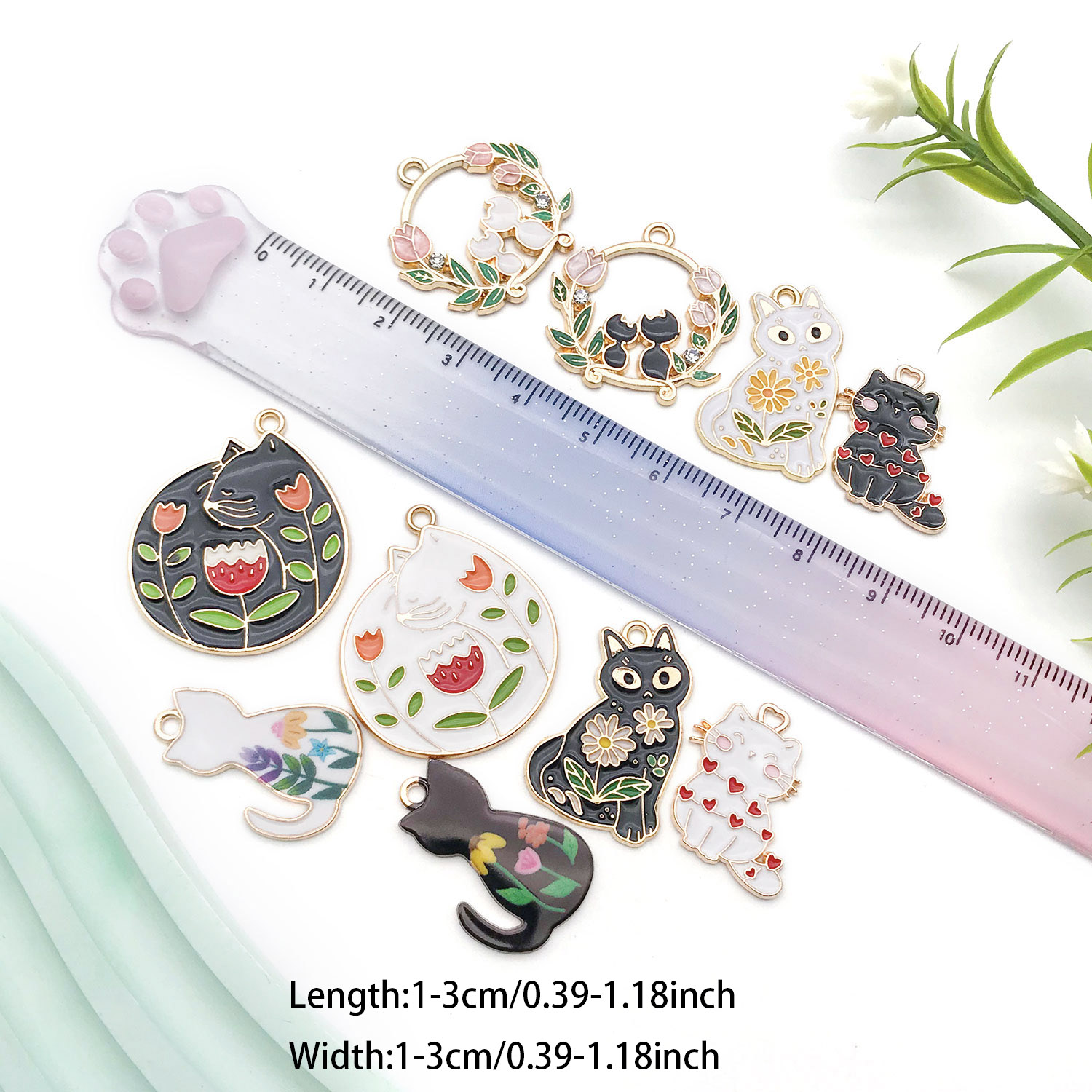Conjunto de amuletos de gato p - Resin Art Materials avaliação e preço