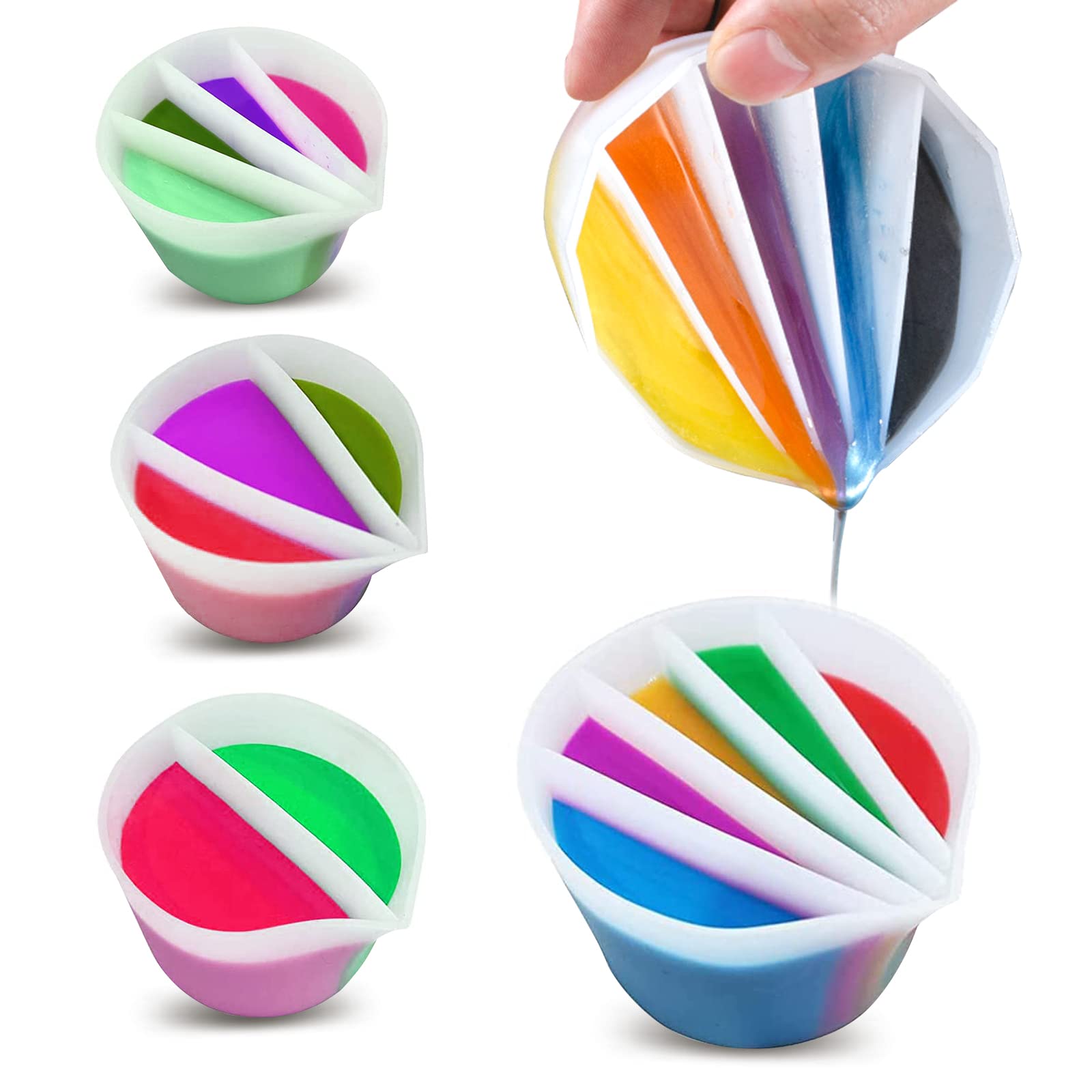 Copo dividido para derramament - Resin Art Pouring avaliação e preço