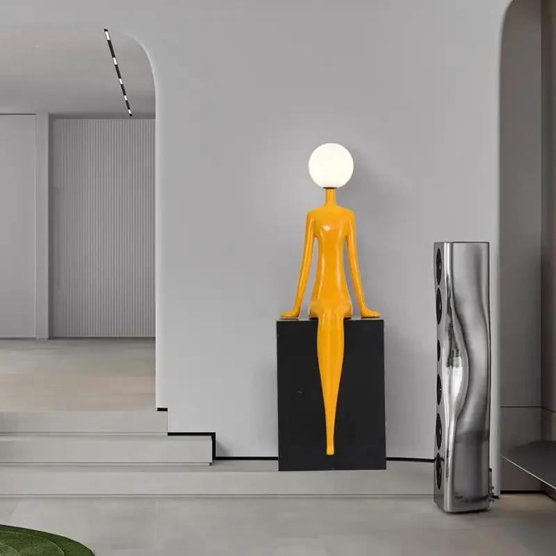Criativo arte humanóide escult - Resin Art Floor avaliação e preço