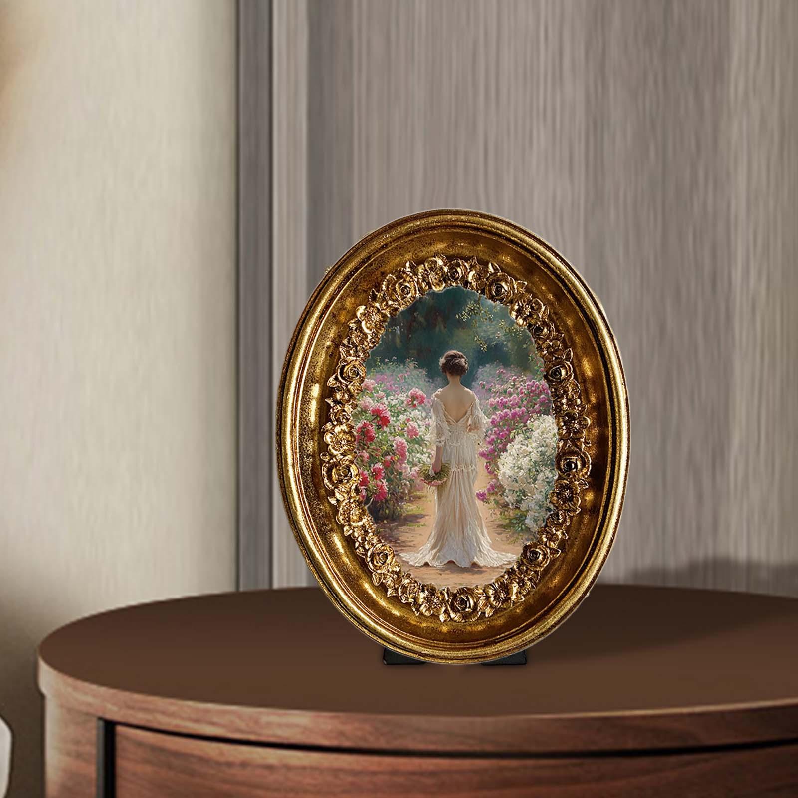 Moldura oval vintage para foto - Resin Art Studio avaliação e preço