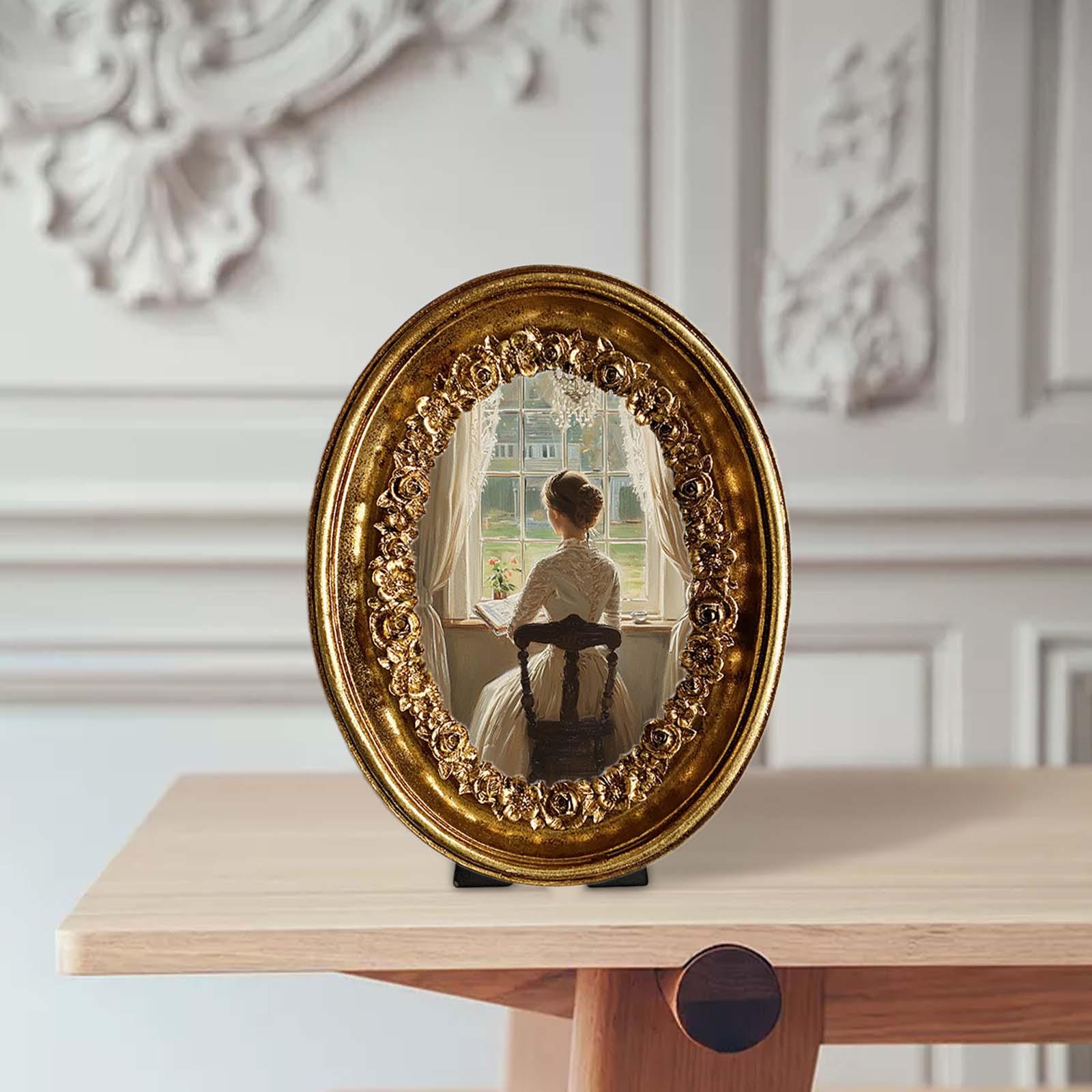 Moldura oval vintage para foto - Resin Art Studio avaliação e preço