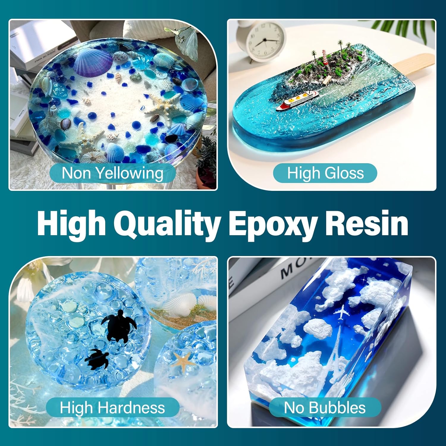 Kit de resina epóxi transparen - Resin Art Pouring avaliação e preço