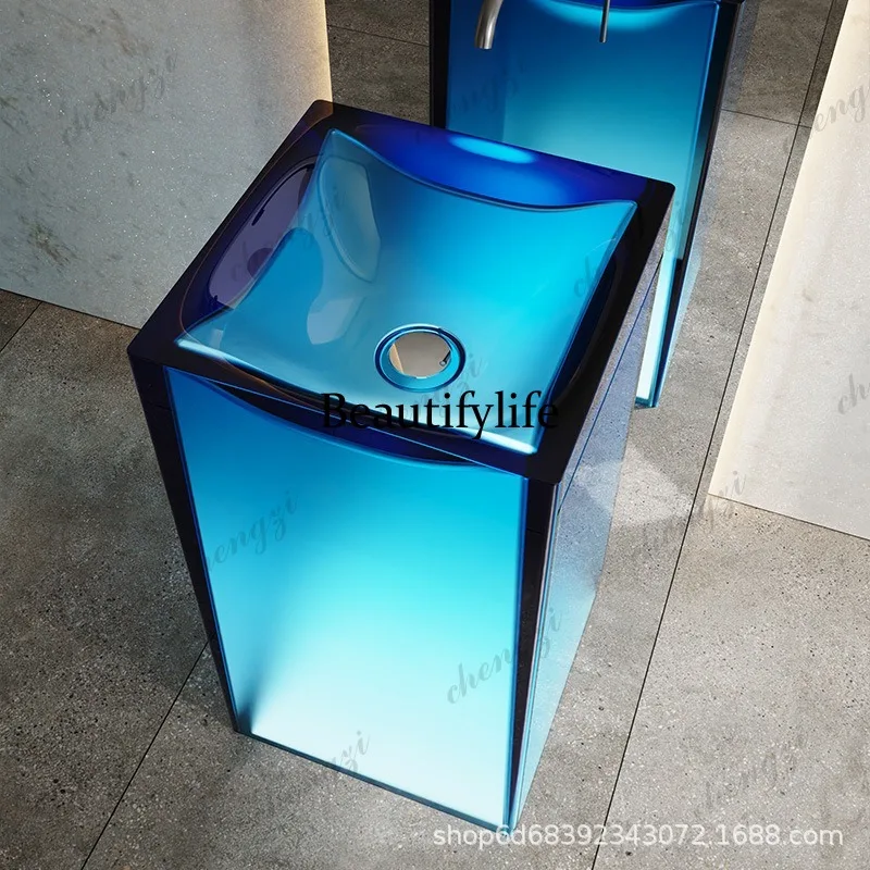 Lavatório de resina transparen - Resin Art Floor avaliação e preço