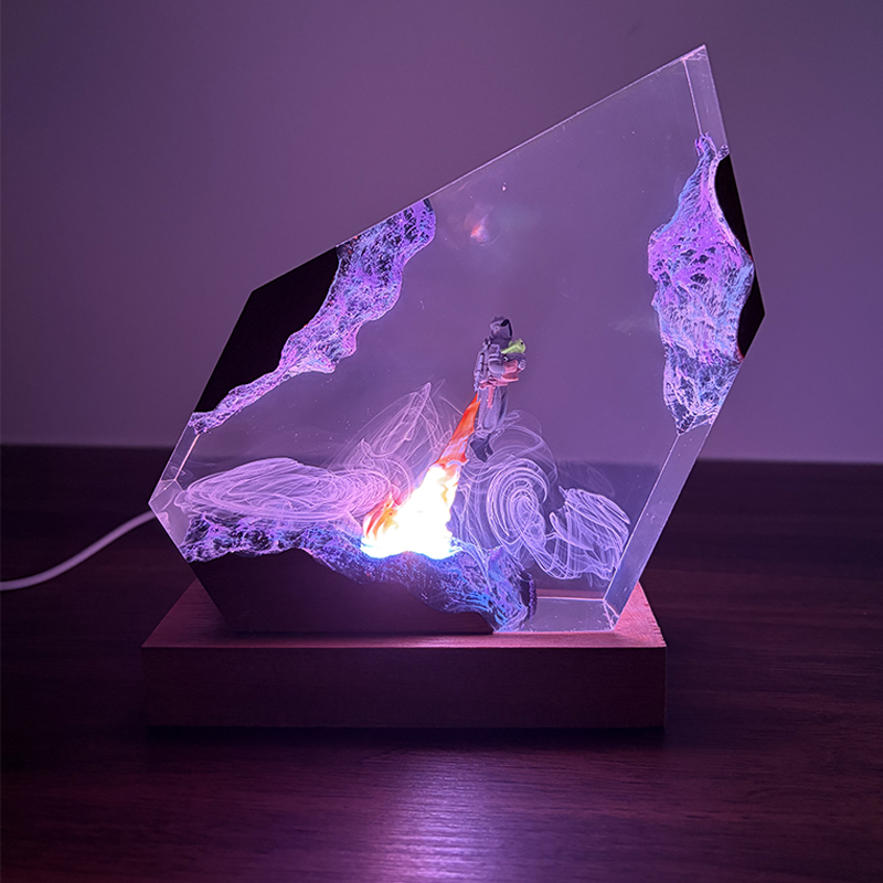 Luminária de Mesa de Resina co - Resin Art Light avaliação e preço
