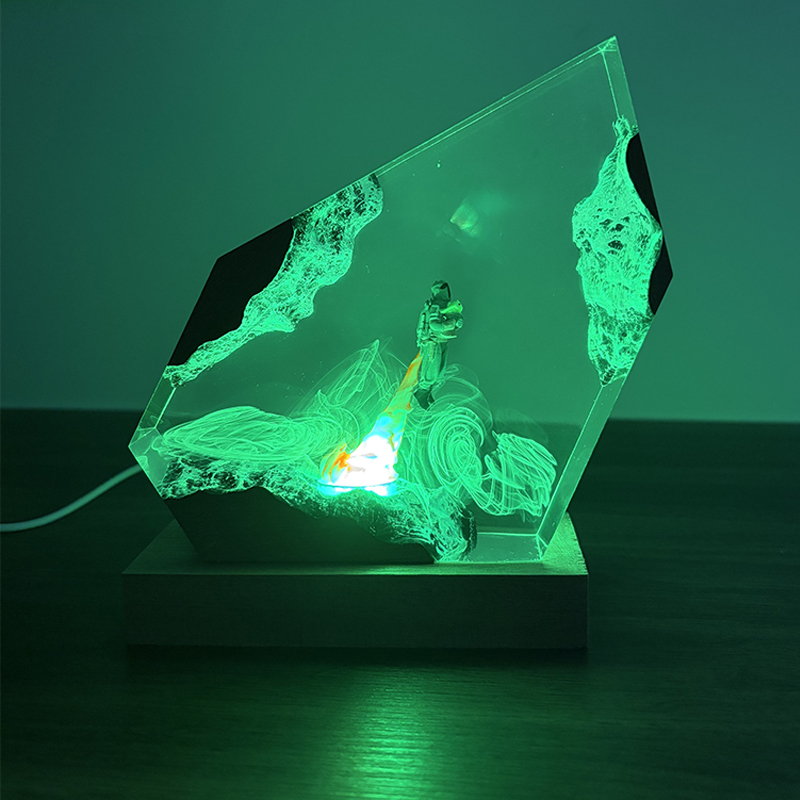 Luminária de Mesa de Resina co - Resin Art Light avaliação e preço