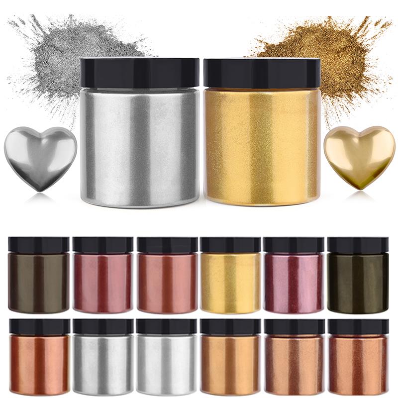 50g shimmer metálico ouro prat - Resin Art Uv avaliação e preço