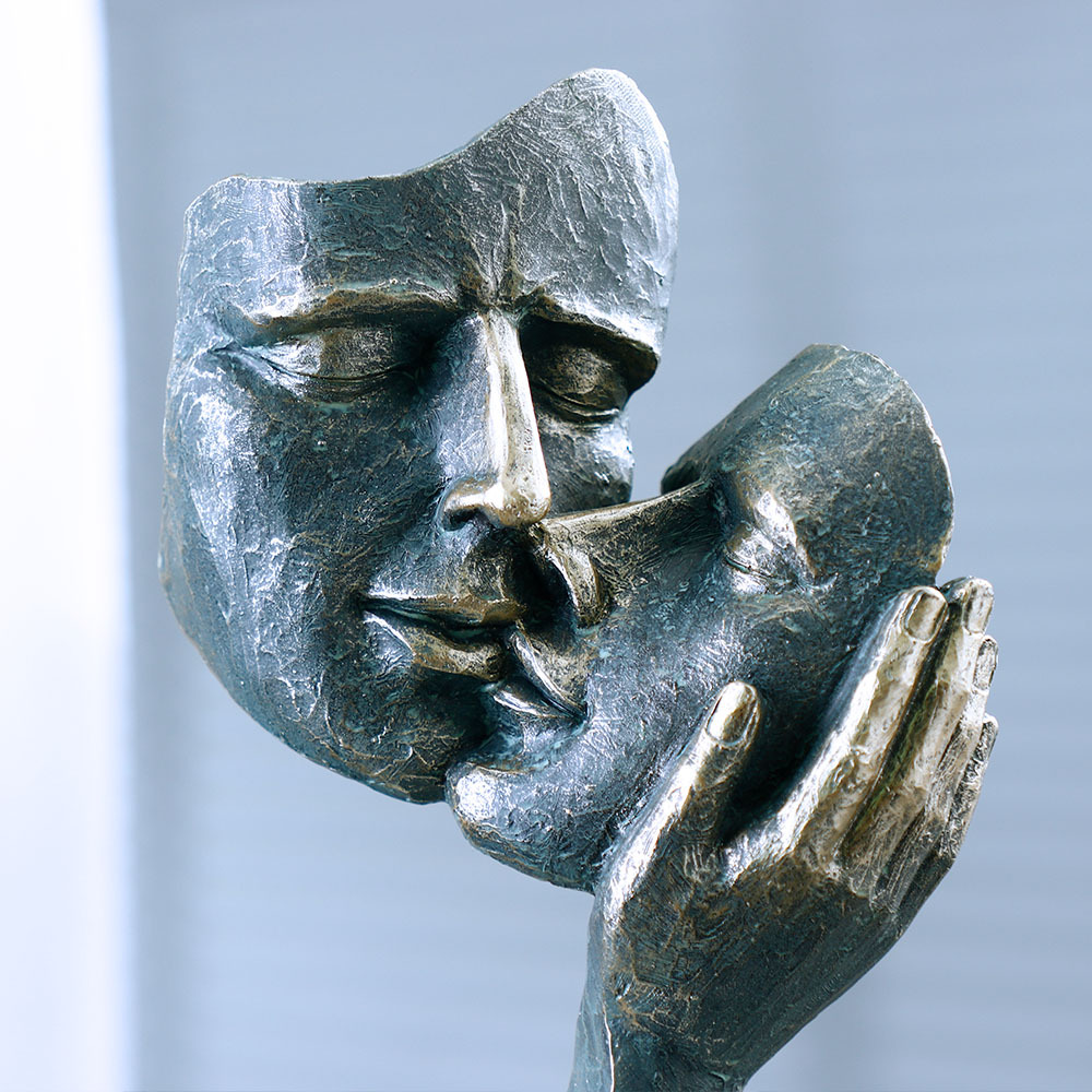 Escultura de máscara facial be - Resin Art Unique Ideas avaliação e preço