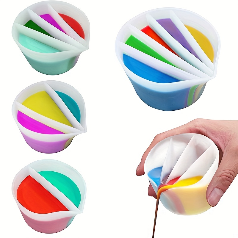 Conjunto de 4 Copos Reutilizáv - Resin Art Pouring avaliação e preço