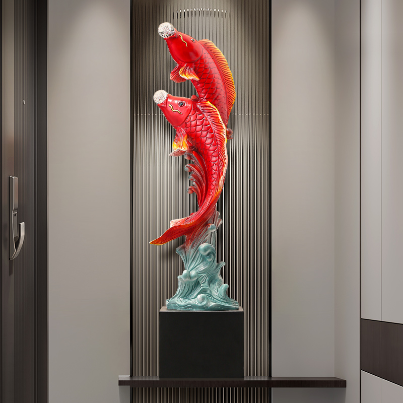 Escultura de peixe com cinco s - Resin Art Floor avaliação e preço