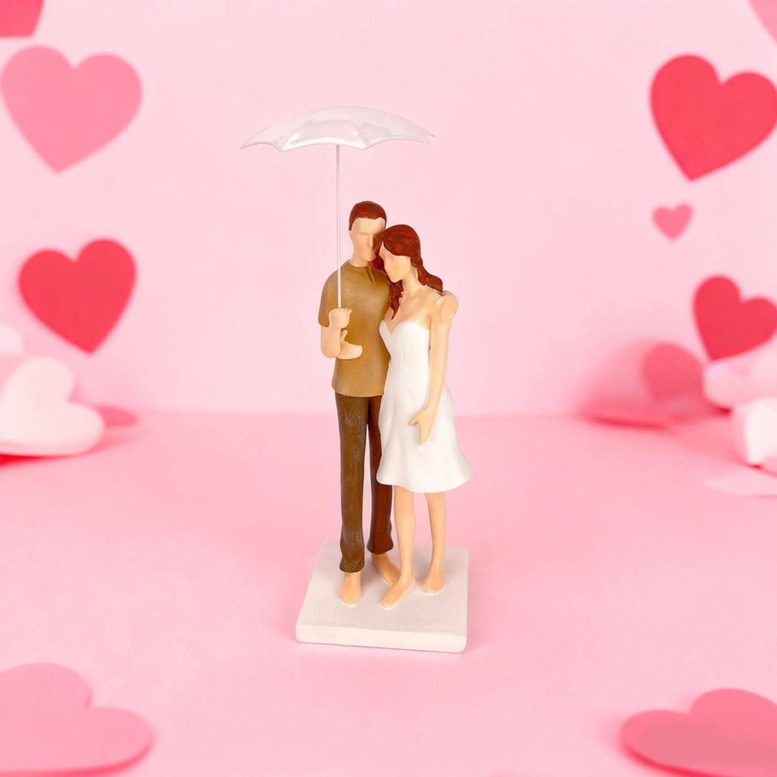 Estátua de Casal Sob um Guarda - Resin Art Design For Wedding avaliação e preço